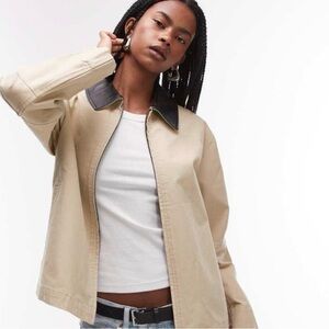 Mango Beige Workwear Jacket